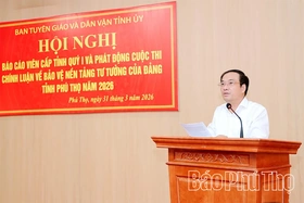 Phát động Cuộc thi chính luận bảo vệ nền tảng tư tưởng của Đảng năm 2026