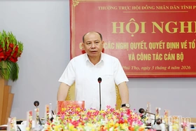 Thường trực HĐND tỉnh Phú Thọ công bố các nghị quyết, quyết định về công tác cán bộ