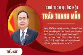 [Infographic] Tóm tắt tiểu sử Chủ tịch Quốc hội khóa XVI Trần Thanh Mẫn