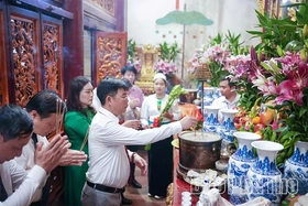 Cụm số 9 tỉnh Phú Thọ dâng hương tưởng niệm các Vua Hùng