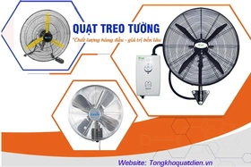 Quạt treo tường công nghiệp: Làm mát tối ưu cho nhà xưởng hiện đại 2026