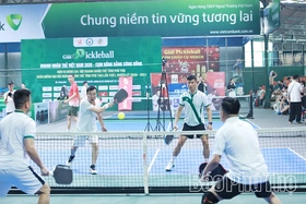 Gần 300 vận động viên tranh tài Giải Pickleball Doanh nhân trẻ Việt Nam - 2026 Cụm Đồng bằng sông Hồng