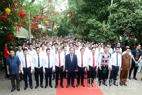 Cụm số 12 dâng hương tưởng niệm các Vua Hùng: Khẳng định sức mạnh đoàn kết trong vận hội mới