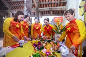 Mâm cỗ tri ân - Nét đẹp bền vững trong tín ngưỡng thờ cúng Hùng Vương