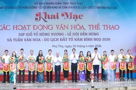Khai mạc các hoạt động văn hóa, thể thao dịp Giỗ Tổ Hùng Vương - Lễ hội Đền Hùng năm Bính Ngọc 2026