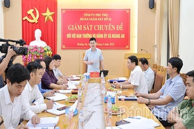 Giám sát 4 chuyên đề đối với Ban Thường vụ Đảng ủy xã Hoàng An