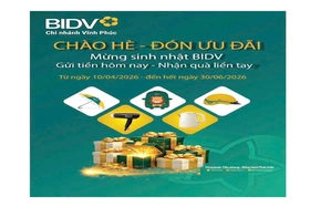 BIDV Chi nhánh Vĩnh Phúc: Chào hè - Đón ưu đãi