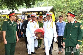 Đón nhận, truy điệu và an táng hài cốt liệt sĩ Hà Thanh Nghệ