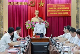 Giám sát Ban Thường vụ Đảng ủy các xã Phù Ninh, Xuân Lũng, Chân Mộng