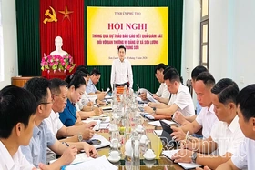 Thông qua dự thảo kết quả giám sát đối với Ban Thường vụ Đảng ủy các xã Sơn Lương, Trung Sơn