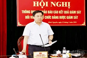 Thông qua dự thảo báo cáo giám sát Ban Thường vụ Đảng ủy các xã Bình Nguyên, Bình Tuyền, Xuân Lãng