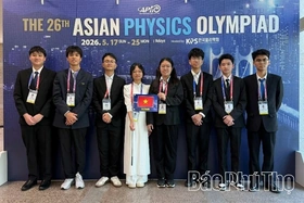 Học sinh Trường THPT chuyên Hùng Vương đoạt Huy chương Bạc Olympic Vật lí châu Á