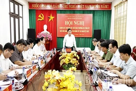 Thông qua dự thảo kết quả giám sát các chuyên đề đối với Ban Thường vụ Đảng ủy hai xã Liên Châu và Nguyệt Đức