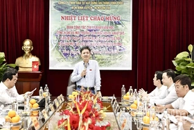 Đoàn công tác Ủy ban Khoa học, Công nghệ và Môi trường của Quốc hội khảo sát tại Khu công nghiệp Bình Xuyên