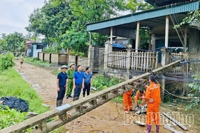 Trạm Thản khẩn trương khắc phục thiệt hại do mưa dông