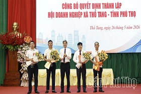 Công bố Quyết định thành lập Hội Doanh nghiệp xã Thổ Tang