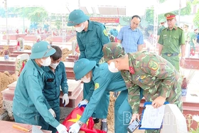 Triển khai lấy mẫu hài cốt liệt sĩ tại các nghĩa trang liệt sĩ xã Hoàng An