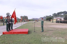 Lễ tuyên thệ chiến sĩ mới năm 2026 tại Trung đoàn 24