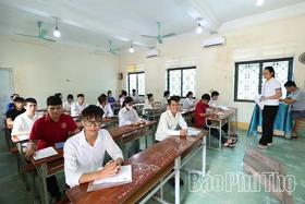 Điểm thi THPT Thanh Ba: Tự tin vượt vũ môn