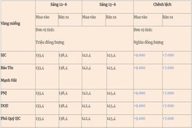 Giá vàng hôm nay (13-6): Tăng hơn 9 triệu đồng/lượng