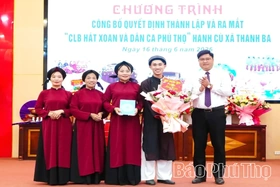 Ra mắt Câu lạc bộ Hát Xoan và Dân ca Phú Thọ Hanh Cù, xã Thanh Ba