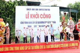 Xã Trạm Thản khởi công công trình “Nâng cấp, cải tạo đường giao thông nông thôn”
