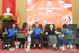 Tiếp nhận 152 đơn vị máu thông qua ngày hội hiến máu tình nguyện