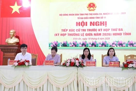 Tổ đại biểu số 11 - HĐND tỉnh khóa XX tiếp xúc cử tri trước Kỳ họp thứ Ba