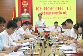 HĐND xã Xuân Lãng thông qua nghị quyết sắp xếp thôn và quyết nghị nhiều nội dung quan trọng