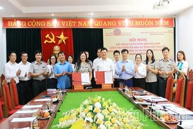 Thi hành án dân sự tỉnh Phú Thọ và BIDV Chi nhánh Vĩnh Phúc ký kết biên bản ghi nhớ hợp tác