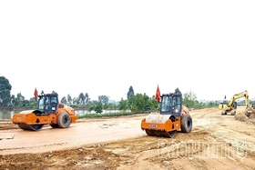 Major Transport Projects in the Vinh Phuc Area Accelerate Construction Progress