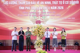 Khai mạc&nbsp;chung kết Hội thi Lực lượng tham gia bảo vệ an ninh, trật tự ở cơ sở giỏi tỉnh Phú Thọ lần thứ I năm 2026