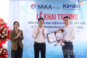 Khai trương Văn phòng đại diện và showroom Sơn Kimiko tại phường Hòa Bình