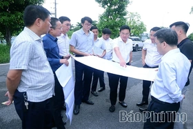 Vice Chairman of Phu Tho Provincial People’s Committee Inspects Progress of Urban and Social Housing Projects in Xuan Hoa and Phuc Yen Wards
