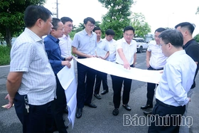Kiểm tra tiến độ các dự án khu đô thị, nhà ở xã hội tại các phường Xuân Hòa, Phúc Yên