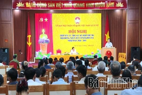 Đại biểu HĐND tỉnh Tiếp xúc cử tri xã Tu Vũ