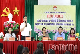 Tổ đại biểu HĐND tỉnh số 14 tiếp xúc cử tri các xã Quy Đức, Đức Nhàn và Tân Pheo