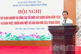 Đảng ủy UBND tỉnh: Tập huấn nghiệp vụ công tác tổ chức xây dựng Đảng