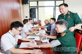 Khám bệnh, tư vấn sức khỏe cho cán bộ, hội viên Hội Cựu chiến binh
