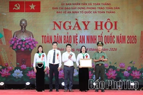 Xã Toàn Thắng tổ chức điểm Ngày hội Toàn dân bảo vệ an ninh Tổ quốc cấp tỉnh