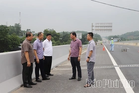 Bộ Xây dựng kiểm tra điều kiện nghiệm thu dự án tuyến nối cao tốc Nội Bài - Lào Cai và Tuyên Quang - Phú Thọ qua địa bàn tỉnh