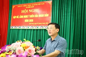 Xã Thổ Tang: Lắng nghe ý kiến Nhân dân để giải quyết kịp thời những vấn đề thực tiễn