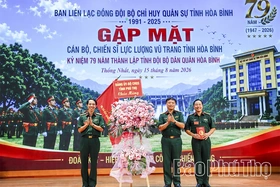Ra mắt Ban liên lạc đồng đội Bộ Chỉ huy Quân sự tỉnh Hòa Bình (cũ)