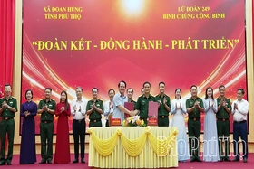 Ký kết quy chế và chương trình phối hợp giữa xã Đoan Hùng và Lữ đoàn 249