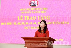 Xã Chí Tiên tổ chức trao tặng Huy hiệu Đảng đợt 2/9/2026