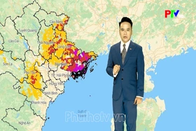 Dự báo thời tiết tỉnh Phú Thọ ngày 24/8/2026