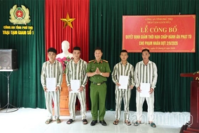 Giảm án cho 6 phạm nhân đợt Quốc khánh 2/9