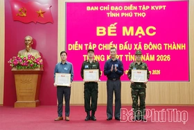 Diễn tập chiến đấu khu vực phòng thủ xã Đông Thành năm 2026