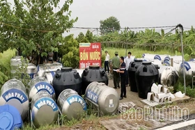 Xuân Lãng ra quân giải tỏa vi phạm hành lang an toàn giao thông