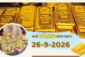 Giá vàng hôm nay 26-9: Vàng thế giới chịu áp lực, trong nước đi ngang